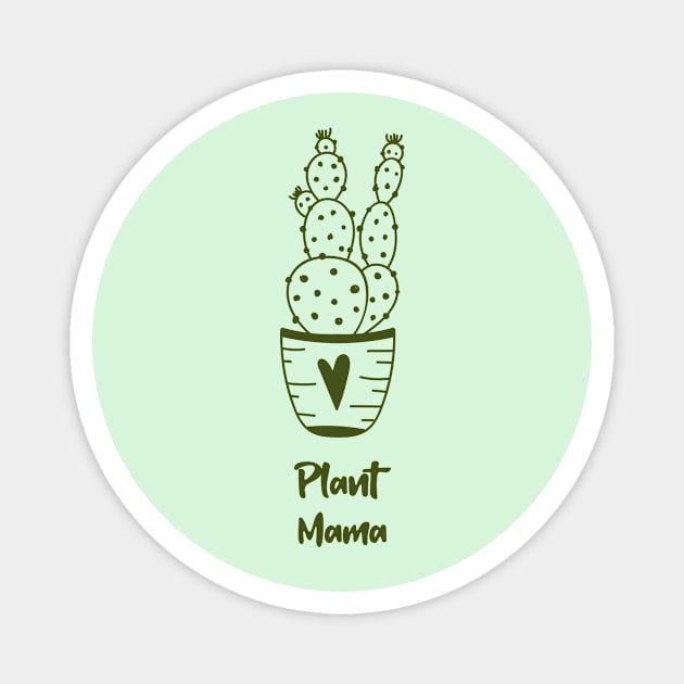 plant mama, plant lover Magnet by MarJul